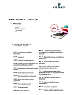 (http://www.normasinternacionalesdecontabilidad.es/softwarenic/softwarecontabilidaddirector.htm)  NOMAS Y PRINCIPIOS DE LA C