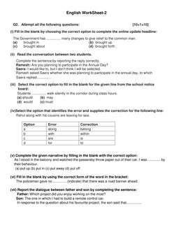 English WorkSheet-2                                            
 
Q2. Attem