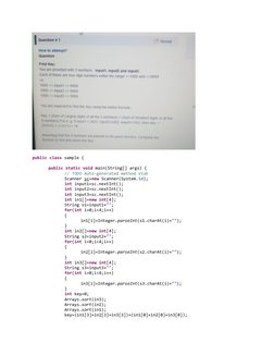 Wipro Milestone 1 Coding Questions | PDF | Computer Programming ...