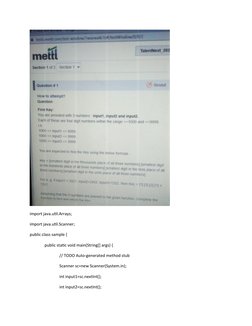 Wipro Milestone 1 Coding Questions | PDF | Computer Programming ...