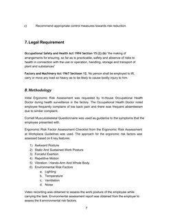 Initial Ergonomic Risk Assessment Report | PDF | Anatomical Terms Of ...
