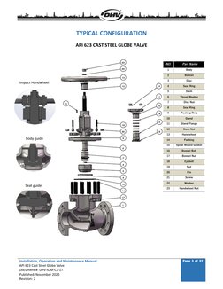 API 623 Globe Valve Manual | PDF | Valve | Nut (Hardware)