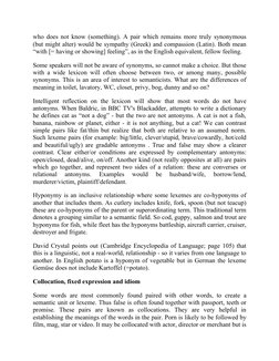 who does not know (something). A pair which remains more truly synonymous 
(but might alter) would be sympathy (Greek) and co