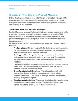 Product Management Interview - A Preparation Guide by Technomanagers
Chapter 2: The Role of a Product Manager
In this chapter