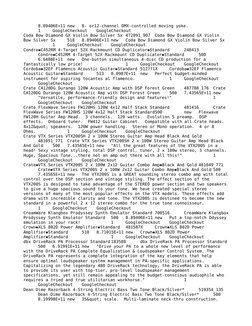 8.89406E+11 new
8- or12-channel DMX-controlled moving yoke.
1
GoogleCheckout
GoogleCheckout
Coda Bow Diamond GX Violin Bow Si