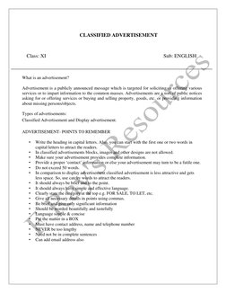 Advertisement Writing for Class 11 | PDF | Advertising | Bathroom