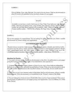 Advertisement Writing for Class 11 | PDF | Advertising | Bathroom