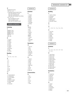 A1 Workbook Answer Key | PDF