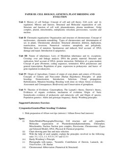 B.Sc. 2nd Year Botany Syllabus 2023 | PDF | Gene | Plant Stem