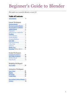 Beginner's Guide to Blender 3D | PDF | Rendering (Computer Graphics ...