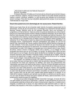 7 
¿Recuerdan la definición de habla de Saussure? 
Alumna: (Inaudible). 
Profesora: Muy bien. El habla es el momento de la
