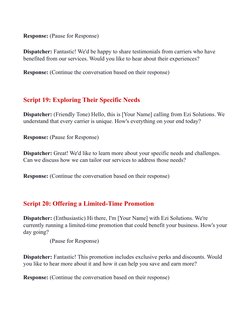 Dispatcher Cold-Calling Scripts | PDF | Business