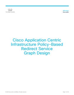 © 2020 Cisco and/or its affiliates. All rights reserved.
Page 1 of 128
Cisco Application Centric
Infrastructure Policy
