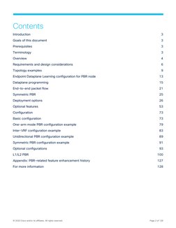 © 2020 Cisco and/or its affiliates. All rights reserved.
Page 2 of 128
Contents
Introduction
3
Goals of this document