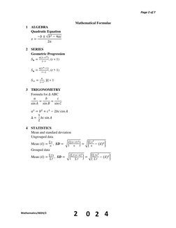 GCE Mathematics Paper 2 2024 | PDF | Mathematics