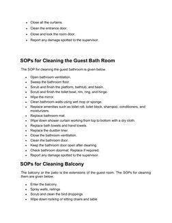 Room Upgrade Sop Examples Hotel Housekeeping SOP Manual | PDF | Housekeeping