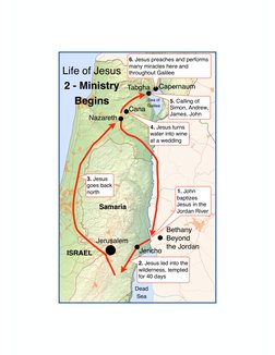 Map Of Jesus Travels And Ministry PDF Ministry Of Jesus Jesus 2 