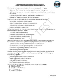 CMRP Certification Mock Test Questions | PDF | Reliability Engineering ...