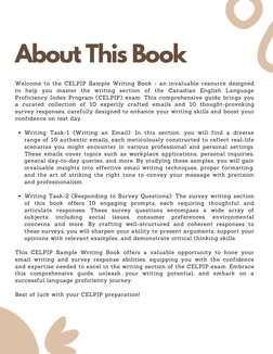 About This Book
Writing Task-1 (Writing an Email): In this section, you will find a diverse
range of 10 authentic emails, eac