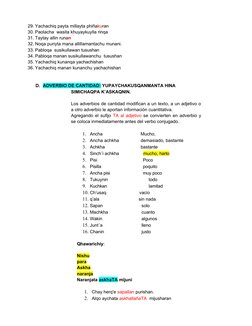29. Yachachiq payta millayta phiñakuran
30. Paolacha wasita khuyaykuylla rinqa
31. Taytay allin runan
32. Noqa puriyta mana a
