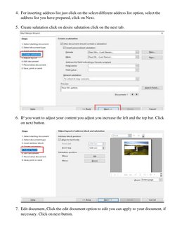 4. For inserting address list just click on the select different address list option, select the 
address list you have prepa
