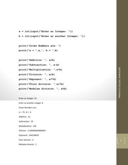 1st PUC Computer Science Lab Manual | PDF | Area | Numbers