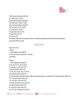 @shea.crochet 
sheacrochetxx@gmail.com 
etsy.com/ca/shop/sheacrochetxx 
 
 
 
18-20. pb por toda a volta (30) 
21. (9 pb, aum