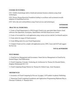CCS336 Cloud Services Management Syllabus | PDF | Cloud Computing ...