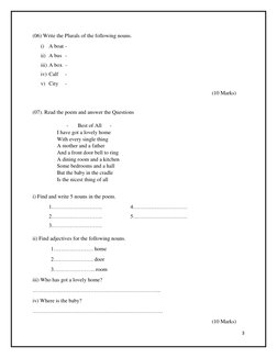 Grade 6 English 2nd Term Test Paper | PDF | Language Mechanics ...