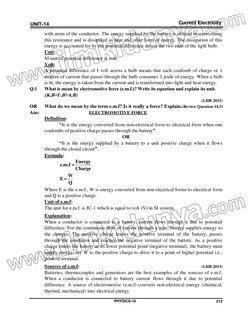 Class 10 Physics Chapter 1 Notes | PDF | Electric Current | Voltage