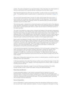 contact. The valve is designed to provide atomization of the inlet water into small droplets to 
improve heat transfer and to