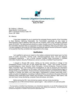 1 
 
 
102 Feather Hill Lane 
Media, PA 19063 
 
 
 
Mr. Anthony J. Albence  
State Election Commissioner  
905 S. Governors