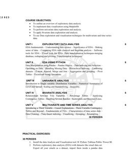 CCS346: Exploratory Data Analysis Syllabus | PDF | Data Analysis | Time ...