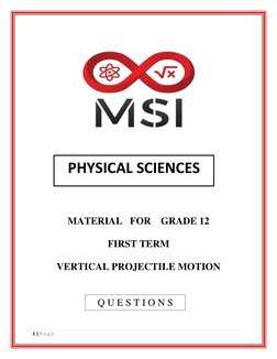 Grade 12 Vertical Projectile Motion Q&A | PDF