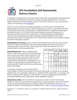 UFLI 2nd Grade Fluency Checks Guide | PDF | Fenway Park | Linguistics