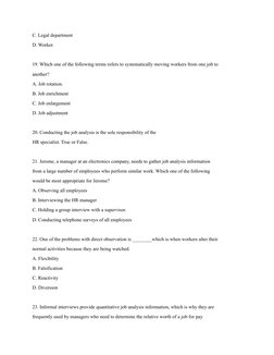 CHRA Practice Test and Drills Guide | PDF | Human Resource Management ...