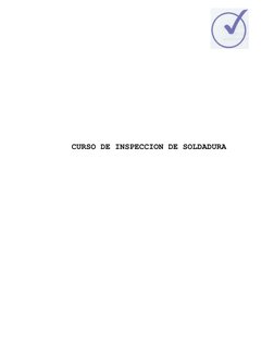 CURSO DE INSPECCION DE SOLDADURA 
