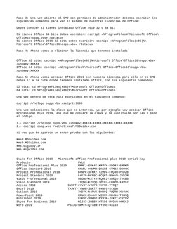 Paso 3: Una vez abierto el CMD con permisos de administrador debemos escribir los 
siguientes comandos para ver el estado de