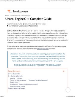 Unreal Engine C++ Complete Guide | PDF | Class (Computer Programming) | C++