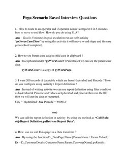 Pega Scenario-Based Interview Questions | PDF | Page Layout | Computing