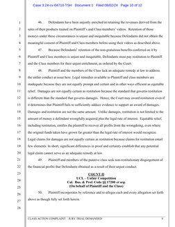 CLASS ACTION COMPLAINT – JURY TRIAL DEMANDED 
 
9 
 
1 
2 
3 
4 
5 
6 
7 
8 
9 
10 
11 
12 
13 
14 
15 
16 
17 
18 
19 
20