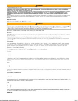 WARNING
gases causing a risk of personal injury.
High Voltage Circuits - Whenever disconnecting live H.T. circuits always use