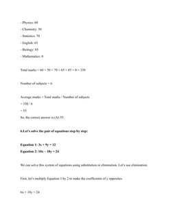 Quantitative Reasoning Past Paper MCQs | PDF | Equations | Mathematics
