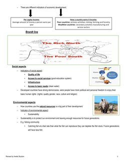 Grade 9 Geography Term 2 Development Notes | PDF | Gross Domestic ...