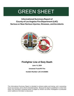 LACFD Incident Report: Truck/RV Fire | PDF | Tire | Hazards