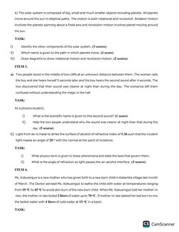New Curriculum Physics Scenario Questions | PDF | Planets | Science ...