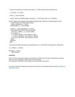 Enhance SAP BW Datasource with BADI | PDF | Computer Data | Software ...