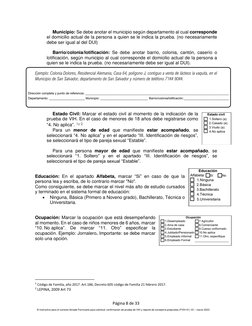 Página 8 de 33 
 © Instructivo para el correcto llenado Formulario para solicitud, confirmación de prueba de VIH y reporte