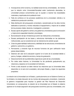  Incongruencia entre la teoría y la realidad social de las universidades,  de manera 
que la relación entre Universidad-Soci