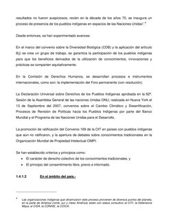 resultados no fueron auspiciosos, recién en la década de los años 70, se inaugura un 
proceso de presencia de los pueblos ind
